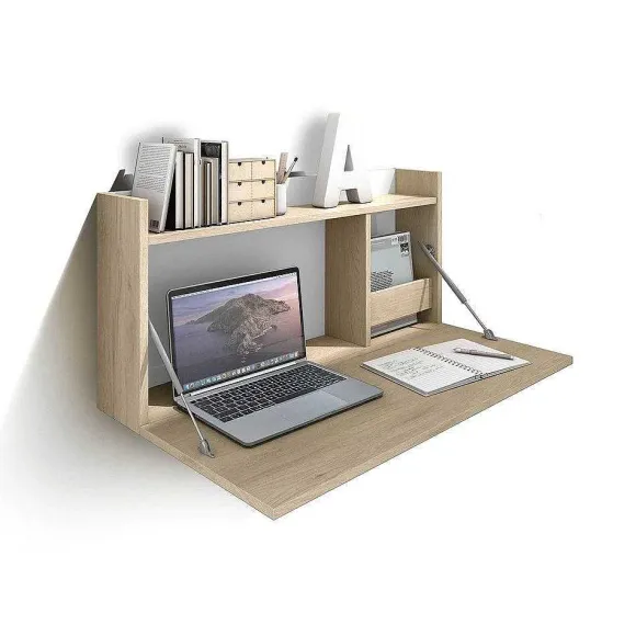New RETIF Bureau Mural M Lamine Ch Ne Clair-Blanc Turin 42X80X14Cm