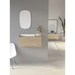 New RETIF Bureau Mural M Lamine Ch Ne Clair-Blanc Turin 42X80X14Cm