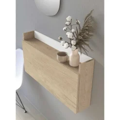 New RETIF Bureau Mural M Lamine Ch Ne Clair-Blanc Turin 42X80X14Cm