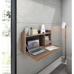 Cheap RETIF Bureau Mural M Lamine Noyer-Gris Graphite Turin 42X80X14Cm