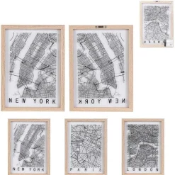 Fashion RETIF Cadre D Coratif Londres - Paris - New-York - 3 Mod Les Possibles