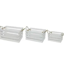 Online RETIF Caisses En Bois Blanc 41X30X22+36X25X20+31X20X18 Cm