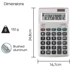New RETIF Calculatrice Bureau Ac-230 T - 12 Chiffres