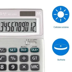 New RETIF Calculatrice Bureau Ac-230 T - 12 Chiffres