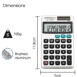 Online RETIF Calculatrice De Poche Ac-120 Te - 12 Chiffres