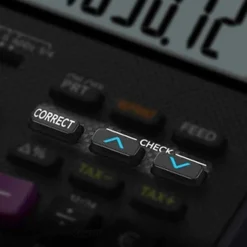 New RETIF Calculatrice Imprimante Portable Bureau 12 Chiffres Hr-150 Rce Noire