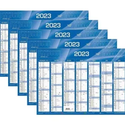 Outlet RETIF Calendrier De Banque 2024 2 Faces Bleu