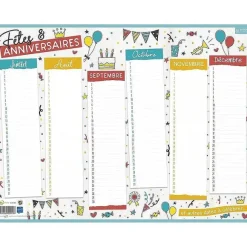 Hot RETIF Calendrier Perp Tuel 'F Tes Et Anniversaires' 32X42Cm