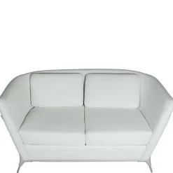 Store RETIF Canap 2 Places Olympe Coloris Blanc - Simili Cuir