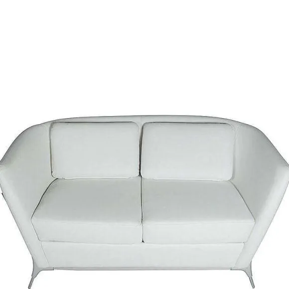 Store RETIF Canap 2 Places Olympe Coloris Blanc - Simili Cuir