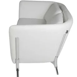 Store RETIF Canap 2 Places Olympe Coloris Blanc - Simili Cuir
