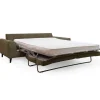 Discount RETIF Canap Convertible En Tissu Chin 3 Places Vert Kaki