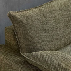 New RETIF Canap En Tissu Chin 3 Places Vert Kaki
