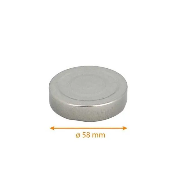 Online RETIF Capsules 58Mm Argent Pour Pots En Verre Deep Par 50