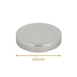 Clearance RETIF Capsules 82Mm Argent Pour Pots En Verre Deep Par 50