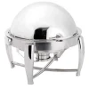 Sale RETIF Chafing Dish Rond Empilable Couvercle Rabattable En Finition Miroir Poli