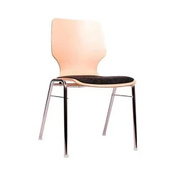 Fashion RETIF Chaise 'Combisit' - Avec Coussin D'Assise Noir