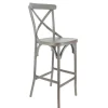 Cheap RETIF Chaise De Bar D'Ext Rieur Bayonne En Aluminium Finition Gris Effet Vintage