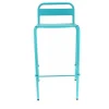 Fashion RETIF Chaise De Bar D'Ext Rieur Empilable Avignon En Aluminium Finition Bleu Agata (3)