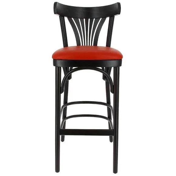 New RETIF Chaise De Bar D'Int Rieur New Orl Ans En Bois Assise Rembourr E En Simili Cuir