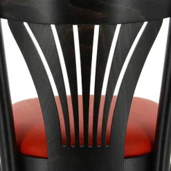 New RETIF Chaise De Bar D'Int Rieur New Orl Ans En Bois Assise Rembourr E En Simili Cuir