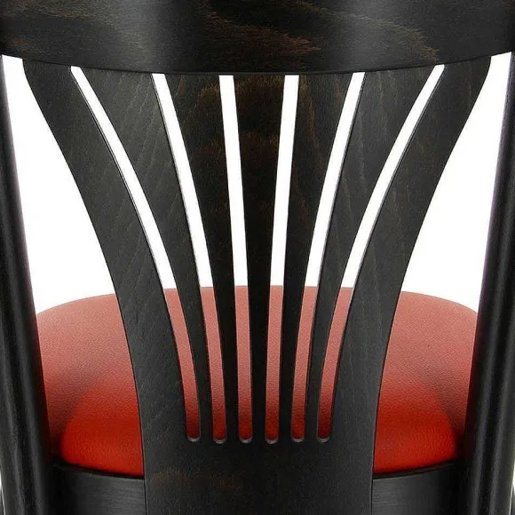 New RETIF Chaise De Bar D'Int Rieur New Orl Ans En Bois Assise Rembourr E En Simili Cuir