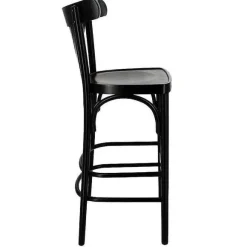 Discount RETIF Chaise De Bar D'Int Rieur New Orl Ans En Bois Finition Noire
