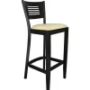 Flash Sale RETIF Chaise De Bar D'Int Rieur Amilly En Bois Assise Rembourr E En Simili Cuir Beige