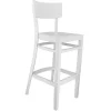 Store RETIF Chaise De Bar D'Int Rieur Bastia En Bois Finition Blanche