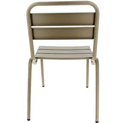 Flash Sale RETIF Chaise D'Ext Rieur Empilable Avignon En Aluminium Finition Taupe Par 4