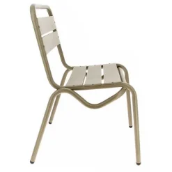 Flash Sale RETIF Chaise D'Ext Rieur Empilable Avignon En Aluminium Finition Taupe Par 4