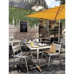 Best RETIF Chaise D'Ext Rieur Empilable Bruxelles En Aluminium