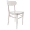 Store RETIF Chaise D'Int Rieur Bastia En Bois Finition Blanche - Par 2