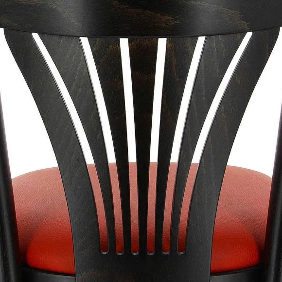 New RETIF Chaise D'Int Rieur New Orl Ans En Bois Assise Rembourr E En Simili Cuir - Par 2