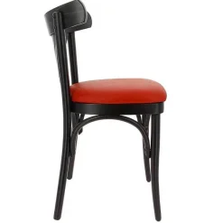 New RETIF Chaise D'Int Rieur New Orl Ans En Bois Assise Rembourr E En Simili Cuir - Par 2