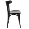 Fashion RETIF Chaise D'Int Rieur New Orl Ans En Bois Finition Noire - Par 2