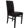 Hot RETIF Chaise D'Int Rieur S Ville En Bois Tapiss E D'Un Simili Cuir Chocolat - Par 2