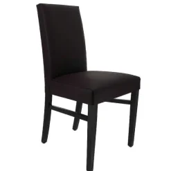 Hot RETIF Chaise D'Int Rieur S Ville En Bois Tapiss E D'Un Simili Cuir Chocolat - Par 2
