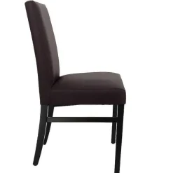 Hot RETIF Chaise D'Int Rieur S Ville En Bois Tapiss E D'Un Simili Cuir Chocolat - Par 2