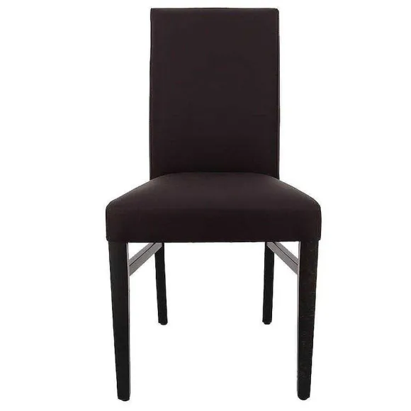 Hot RETIF Chaise D'Int Rieur S Ville En Bois Tapiss E D'Un Simili Cuir Chocolat - Par 2