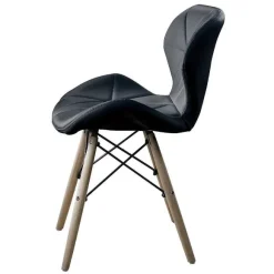 Online RETIF Chaise Eiffel Noire Matelass E (54,5 X 53 X 71 - Hauteur De L'Assise 45,5 Cm)