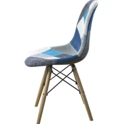 Fashion RETIF Chaise Eiffel Patchwork (54 X 47 X 80 - Hauteur De L'Assise 47 Cm)