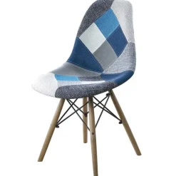 Fashion RETIF Chaise Eiffel Patchwork (54 X 47 X 80 - Hauteur De L'Assise 47 Cm)