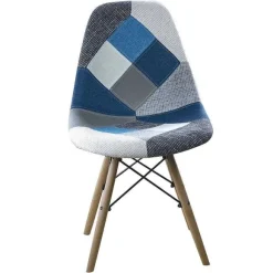 Fashion RETIF Chaise Eiffel Patchwork (54 X 47 X 80 - Hauteur De L'Assise 47 Cm)