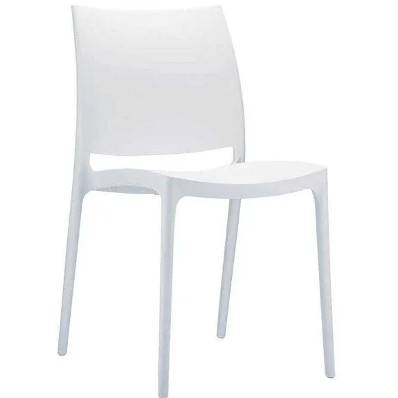 Flash Sale RETIF Chaise Empilable D'Ext Rieur En Polypropyl Ne Inca Coloris Blanc