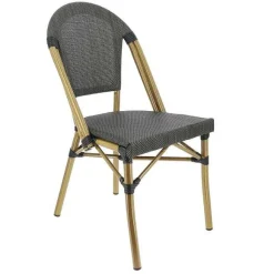 Cheap RETIF Chaise Empilable D'Ext Rieur Biarritz En Aluminium Et Textyl Ne - Bronze