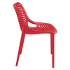 Cheap RETIF Chaise Empilable D'Ext Rieur En Polypropyl Ne Air Coloris Rouge Par 4