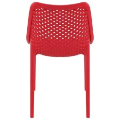 Cheap RETIF Chaise Empilable D'Ext Rieur En Polypropyl Ne Air Coloris Rouge Par 4