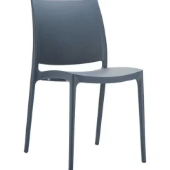 Best Sale RETIF Chaise Empilable D'Ext Rieur En Polypropyl Ne Inca Coloris Gris Fonc