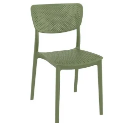 Sale RETIF Chaise Empilable D'Ext Rieur En Polypropyl Ne Lucy Coloris Vert Olive